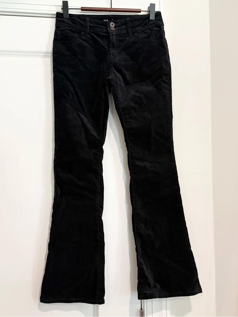 NWT GAP Black Velvet Boot Cut Pants for Kids